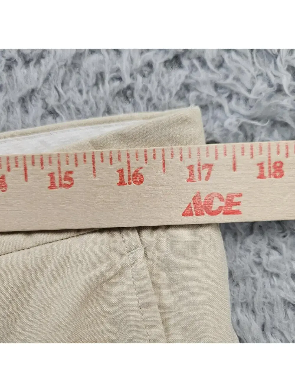 POLO Ralph Lauren Vintage Chino Pants Men 36 (Fits 33-34x30) Linen Silk Beige *